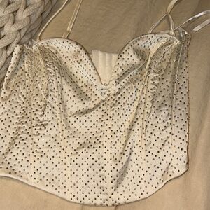 Windsor Cream Studded Bustier Top